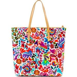 Consuela White Swirly Legacy Market Tote